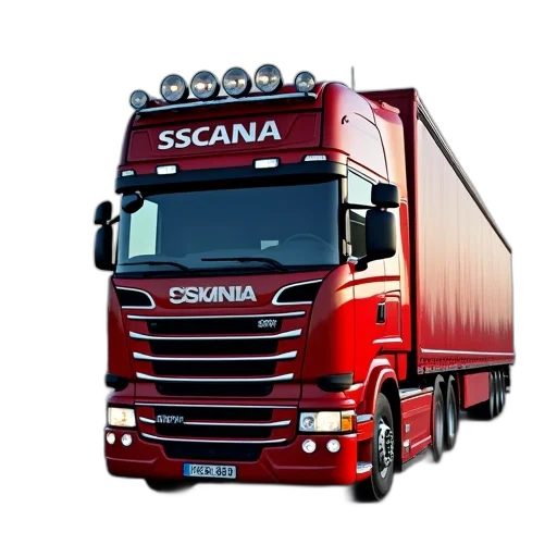 photorealistic, 3d render, concept art, scania transparent PNG cut-out