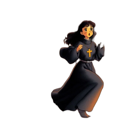 staff, dress, concept art, pixel art transparent PNG cut-out