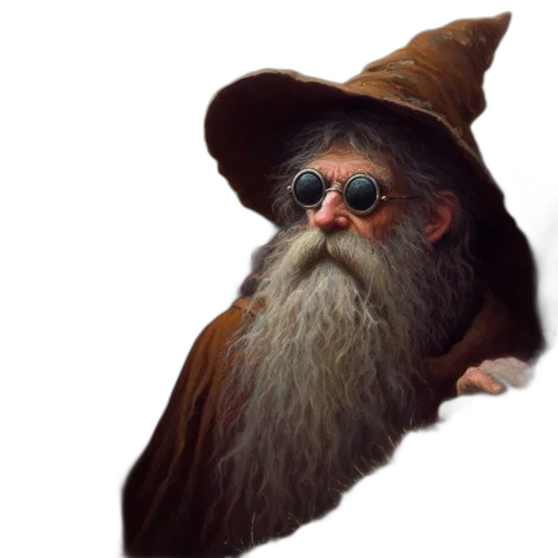 hat, staff, mask, dragon transparent PNG cut-out