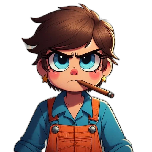 staff, face, jacket, cartoon transparent PNG cut-out