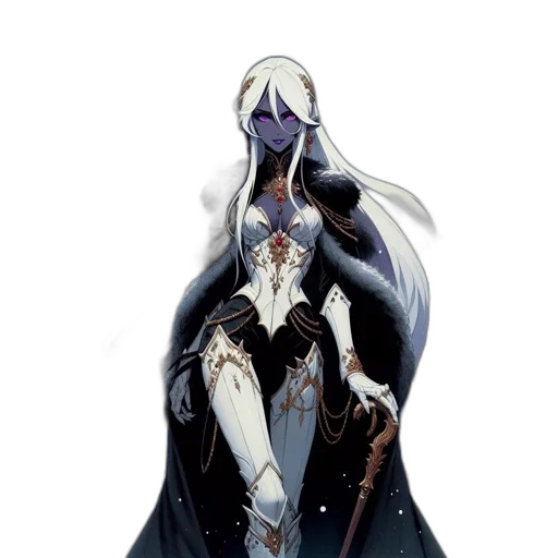 dress, staff, mask, crown transparent PNG cut-out