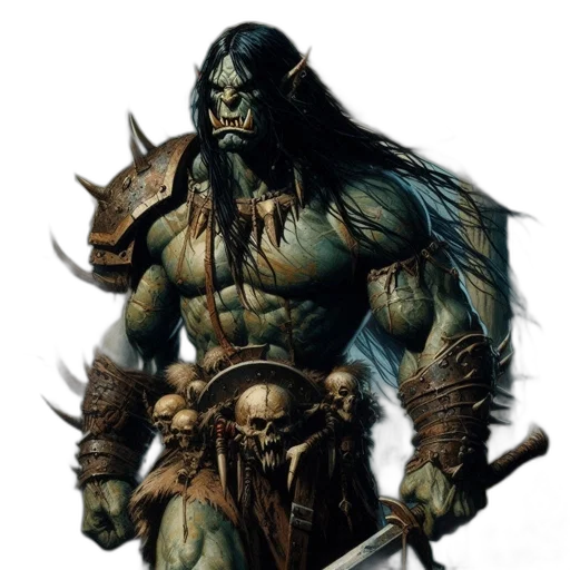 fantasy art, concept art, comic book art, photorealistic transparent PNG cut-out