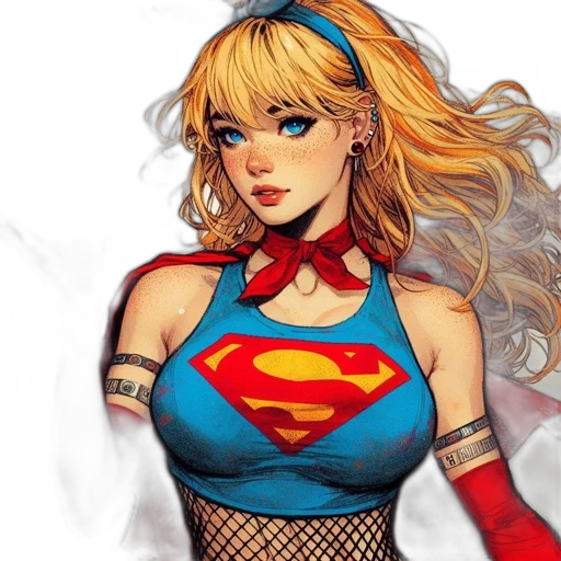 comic book art, concept art, fantasy art, cartoon transparent PNG cut-out