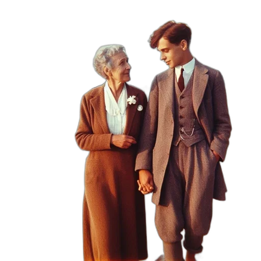 dress, jacket, concept art, city street transparent PNG cut-out
