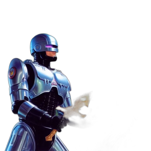 robot, weapon, staff, concept art transparent PNG cut-out
