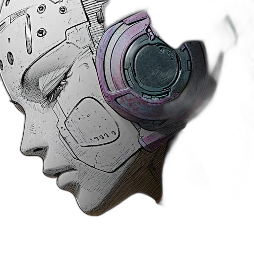 mask, robot, face, crown transparent PNG cut-out