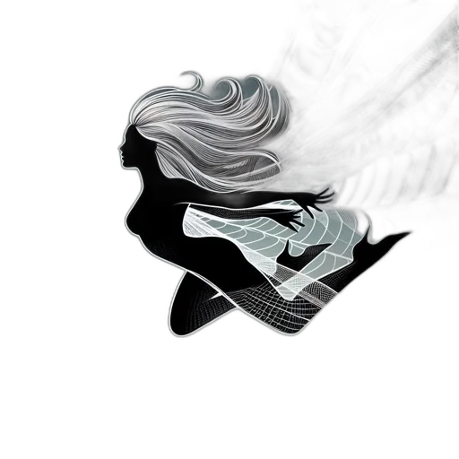 hair, mask, face, staff transparent PNG cut-out
