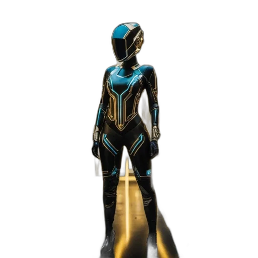robot, dress, concept art, 3d render transparent PNG cut-out