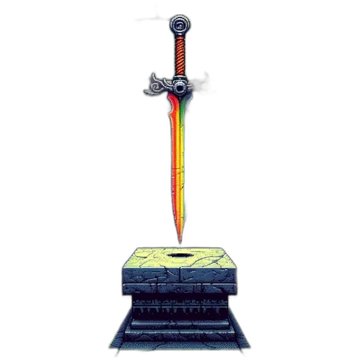 sword, weapon, staff, robot transparent PNG cut-out