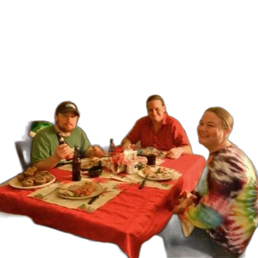 food, staff, three, people transparent PNG cut-out