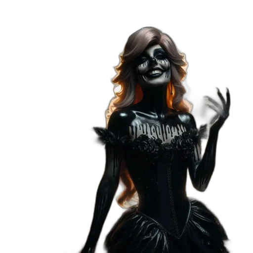 dress, mask, concept art, fantasy art transparent PNG cut-out