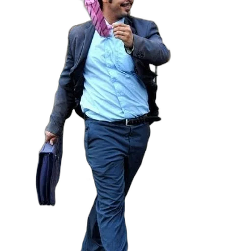 staff, jacket, hat, umbrella transparent PNG cut-out