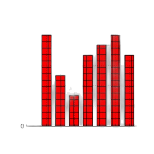 red, bar, chart, titled transparent PNG cut-out