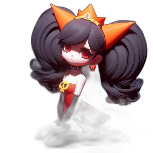 crown, staff, hair, weapon transparent PNG cut-out