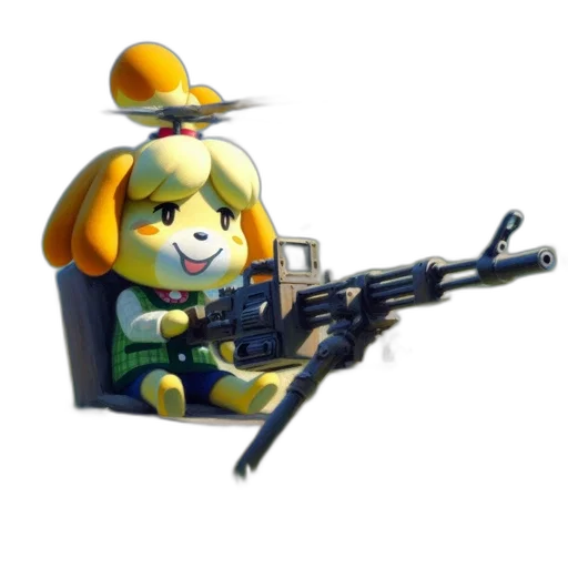 weapon, staff, animal, robot transparent PNG cut-out