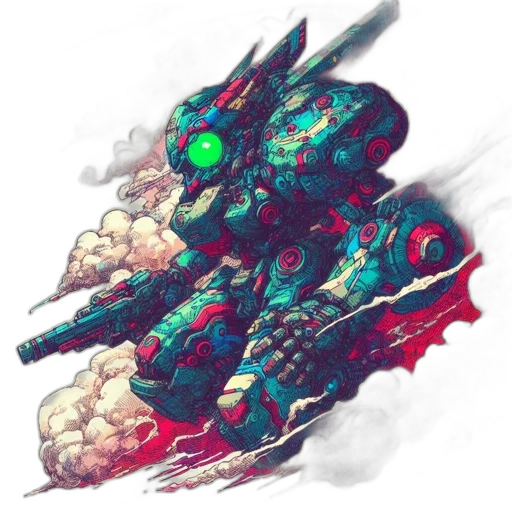 robot, dragon, weapon, sword transparent PNG cut-out