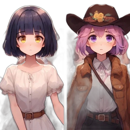 hat, staff, weapon, anime transparent PNG cut-out