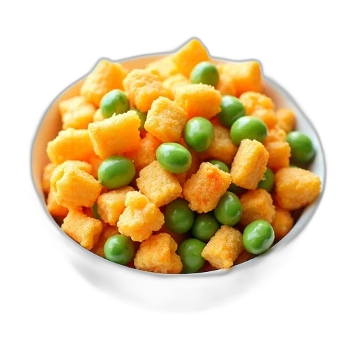 food, crown, 3d render, photorealistic transparent PNG cut-out