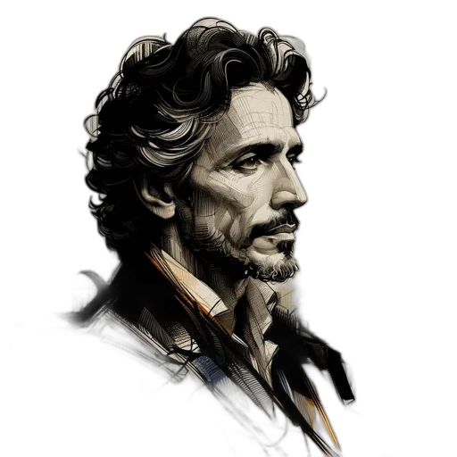 face, photorealistic, comic book art, concept art transparent PNG cut-out