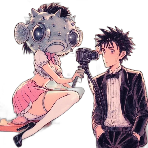 mask, creature, robot, dress transparent PNG cut-out