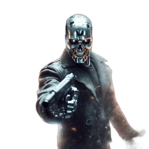 mask, robot, face, jacket transparent PNG cut-out