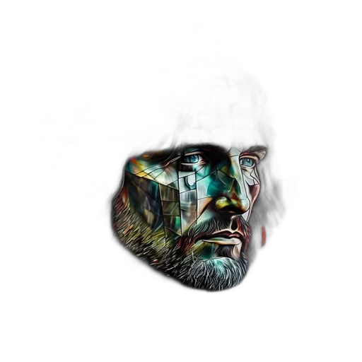 face, mask, creature, robot transparent PNG cut-out