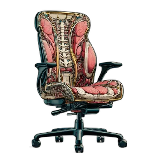 furniture, 3d render, concept art, cyberpunk transparent PNG cut-out