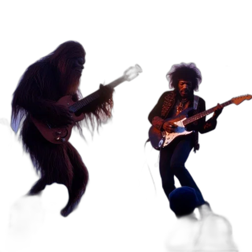 creature, hair, concept art, 3d render transparent PNG cut-out