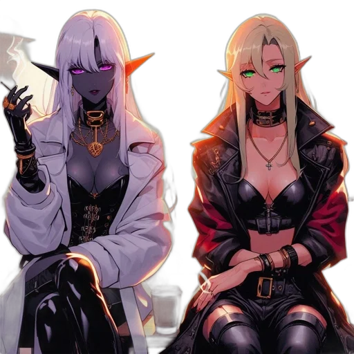 concept art, cyberpunk, fantasy art, comic book art transparent PNG cut-out