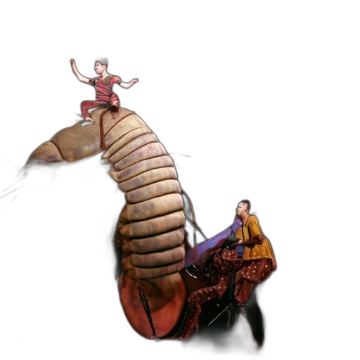 creature, animal, dragon, staff transparent PNG cut-out