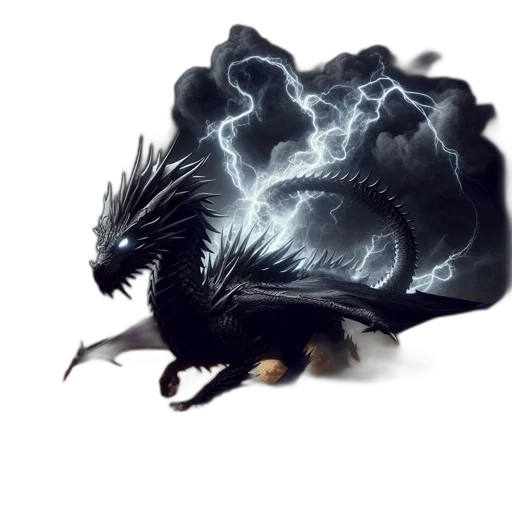 dragon, creature, animal, hair transparent PNG cut-out