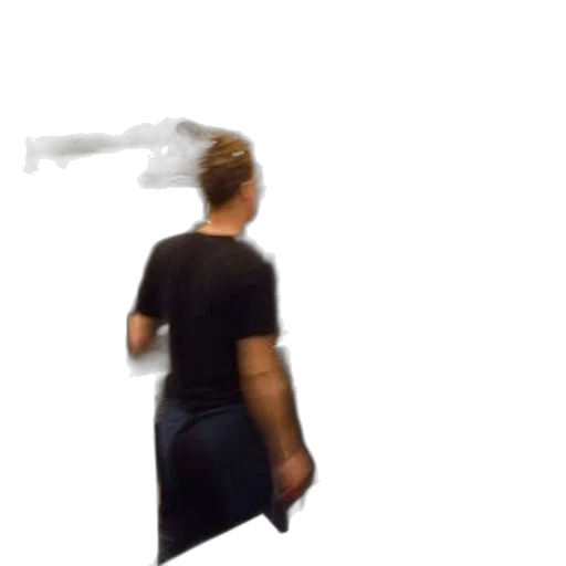 weapon, staff, hair, creature transparent PNG cut-out
