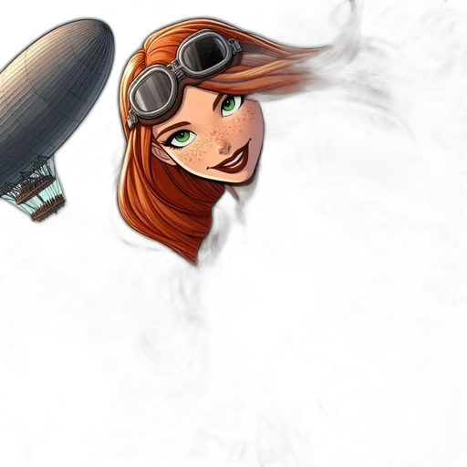 weapon, staff, hair, robot transparent PNG cut-out