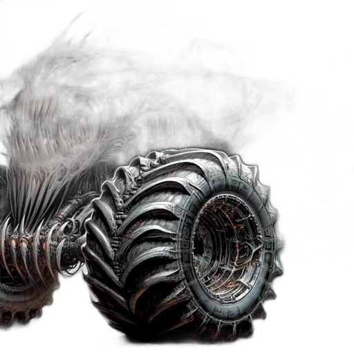 weapon, car, hair, creature transparent PNG cut-out