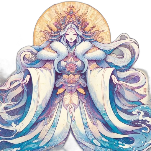 crown, dress, concept art, fantasy art transparent PNG cut-out