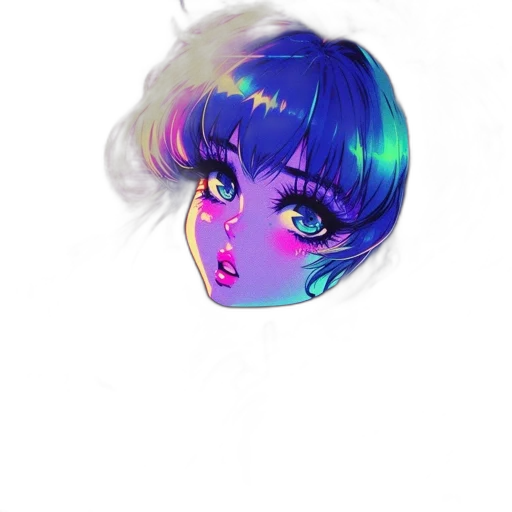 face, mask, hair, creature transparent PNG cut-out