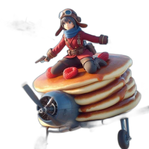 food, robot, concept art, 3d render transparent PNG cut-out