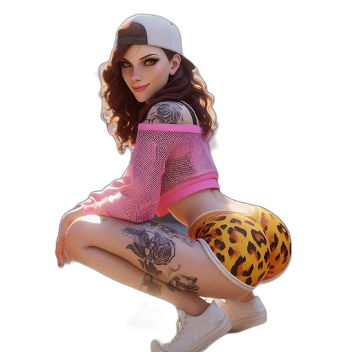 hat, dress, animal, photorealistic transparent PNG cut-out