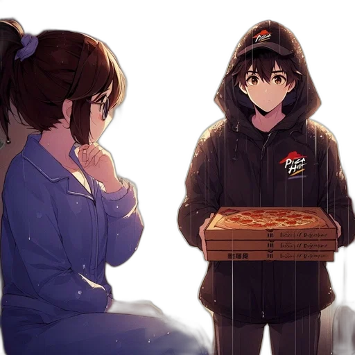 food, jacket, staff, anime transparent PNG cut-out