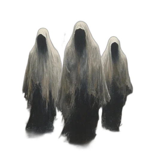 hair, mask, dress, staff transparent PNG cut-out
