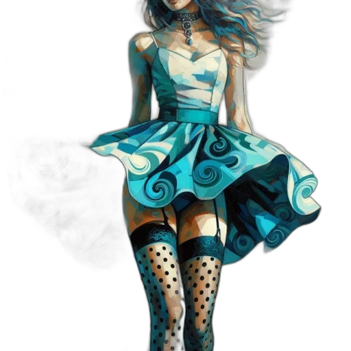dress, mask, robot, fantasy art transparent PNG cut-out