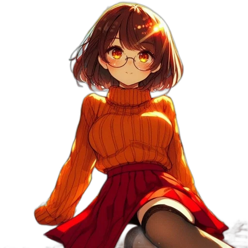 dress, jacket, flower, face transparent PNG cut-out