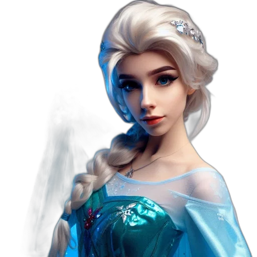 dress, face, fantasy art, concept art transparent PNG cut-out