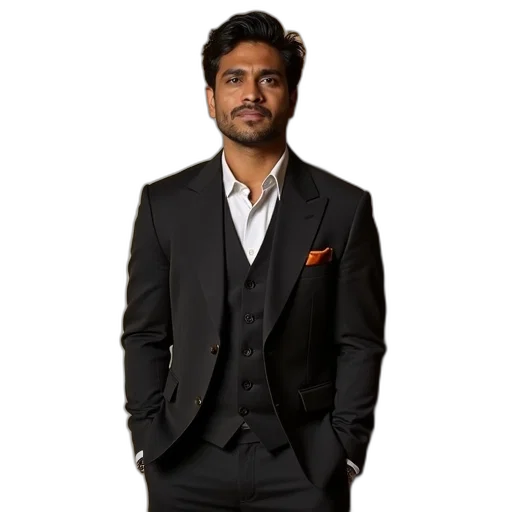 staff, jacket, photorealistic, actor transparent PNG cut-out