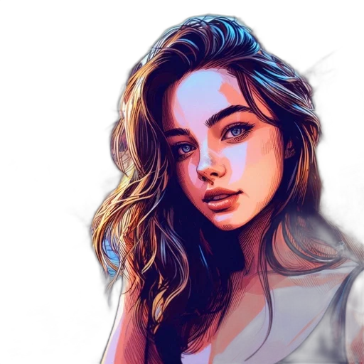 face, dress, hair, jacket transparent PNG cut-out