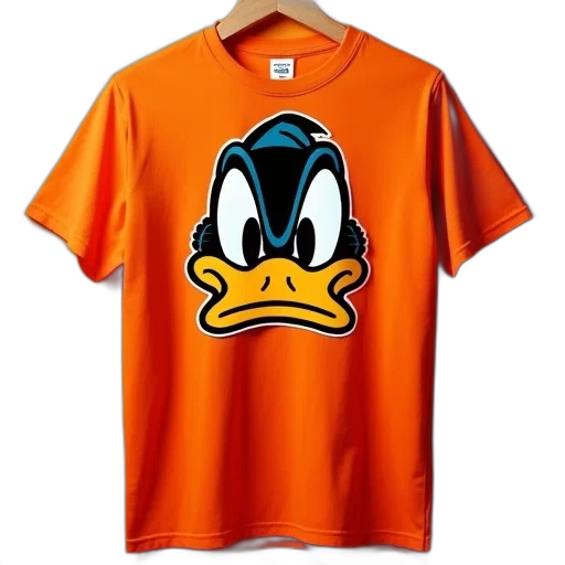 orange, shirt, anaheim, duck transparent PNG cut-out