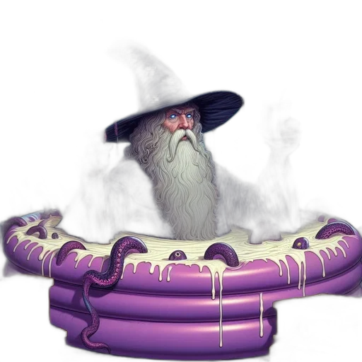 hat, dragon, staff, crown transparent PNG cut-out