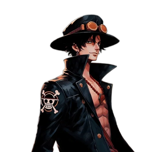 jacket, hat, staff, concept art transparent PNG cut-out