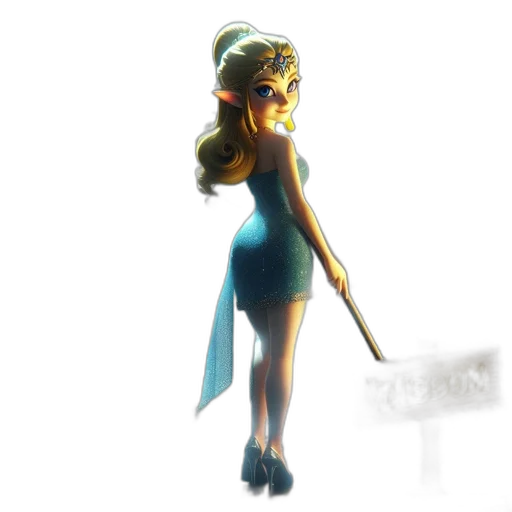 dress, staff, concept art, fantasy art transparent PNG cut-out