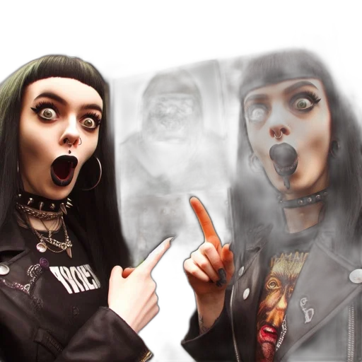 creature, face, concept art, comic book art transparent PNG cut-out